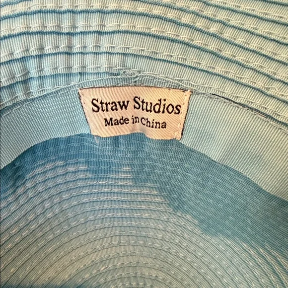 Elegant Blue Sun Hat - Picture 4 of 5